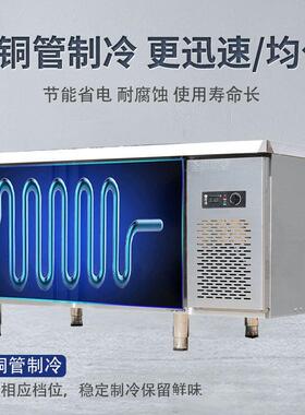 作冰迪商用式保鲜工作台平冷操台652双温冰柜水吧星台卧冰箱冷冻