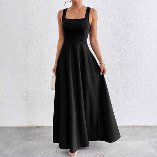 Fashion Sleeveless Super Long Dress Wedding Gown  Perfect