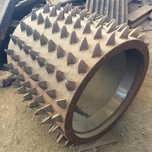 小型辊式 挤压破碎机高锰钢耐磨双辊碎石机4025型对辊破价格