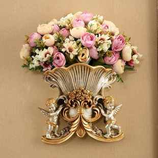 壁饰天使墙 饰古壁挂F75S9658件欧式 BK墙9K美式 复树脂壁挂上家居装