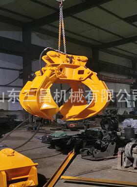 2021液压勾机莲花行车抓子梅花无线遥控航吊爪