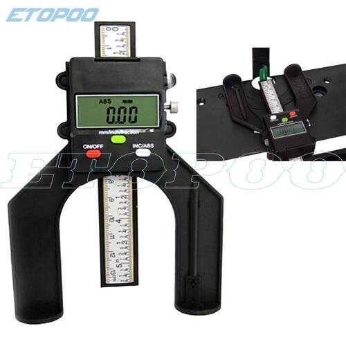 Etopoo 0-80MM 0.01MM数显深度尺木工深度尺 木工尺数显卡尺