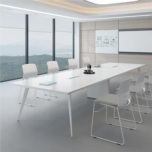 会JMD 8670待议桌长条会议室桌子会议桌长桌办公洽淡椅组合接桌简