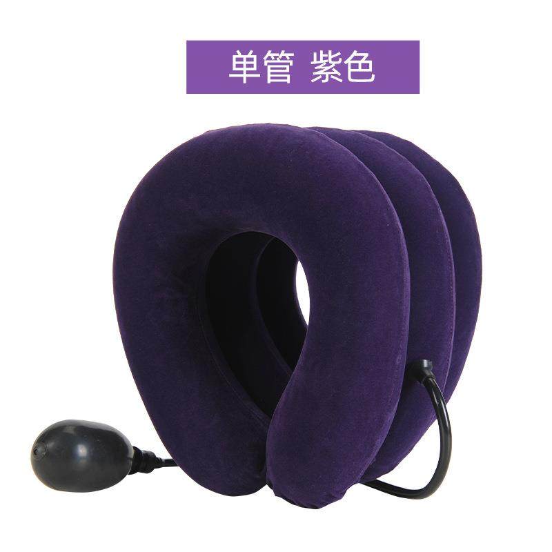 正品可式充气携颈枕护u型颈椎牵引矫正家用手动按摩器器拉伸理疗