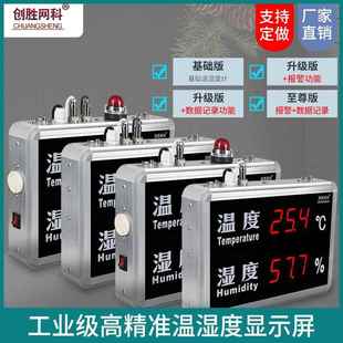HT515A 创胜网科工业温湿度计高精准室内温度湿度显示屏CS