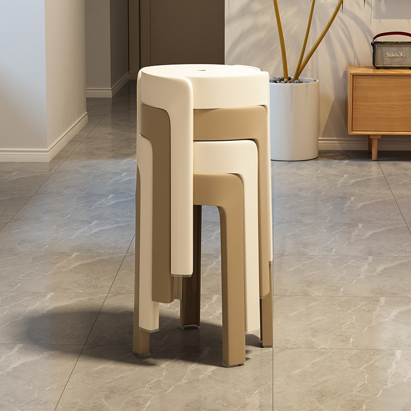 家用凳子椅子加厚塑料可叠放摞叠餐桌板凳圆凳时尚高凳子北欧简约,住宅家具,餐椅,淘宝优惠券,粉丝福利购,淘宝优惠卷