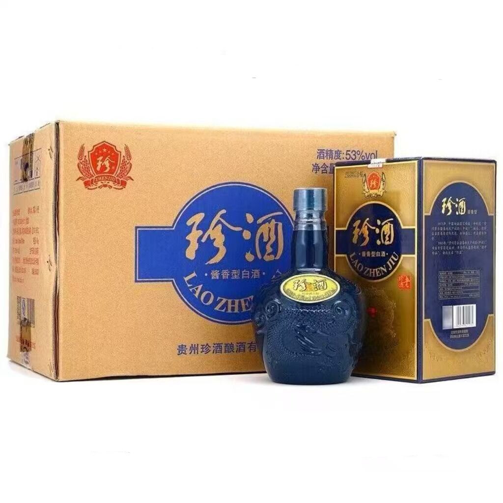 【一箱六瓶】2019年贵州珍酒老珍酒 53度 500ml酱香型白酒 纯粮