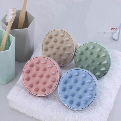 Silicone Shampoo Scalp Head Body Massager Comb Handheld Hair
