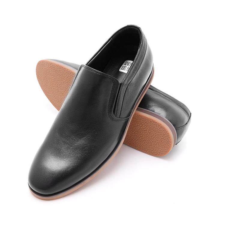 正品秋男士商务套休款闲鞋中帮尖头脚皮鞋真皮大码高气腰男鞋透平