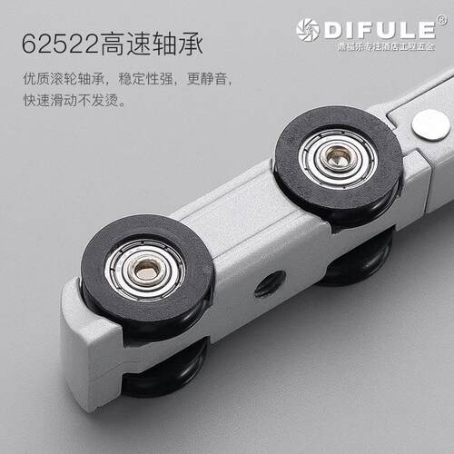 缓冲轮三联吊二联轮木门动吊同步门异联动向轮同向吊对开动滑轮