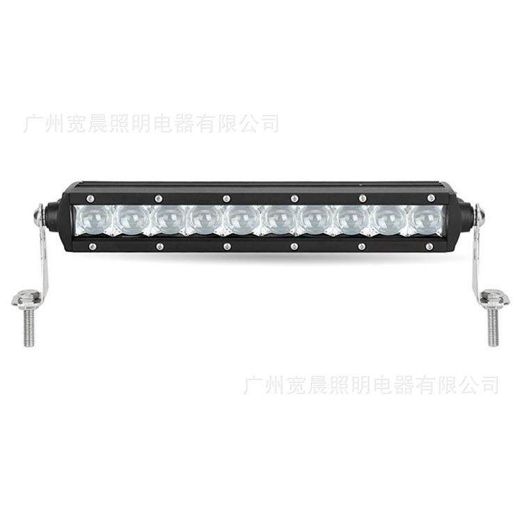 10"50W LED长条灯5d透镜射灯适用越野车保险杠中网引擎盖射灯