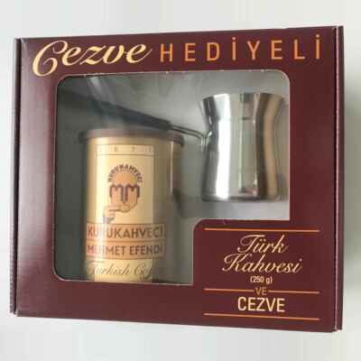 土耳其原装进口mehmet efendi咖啡壶礼盒套装250g