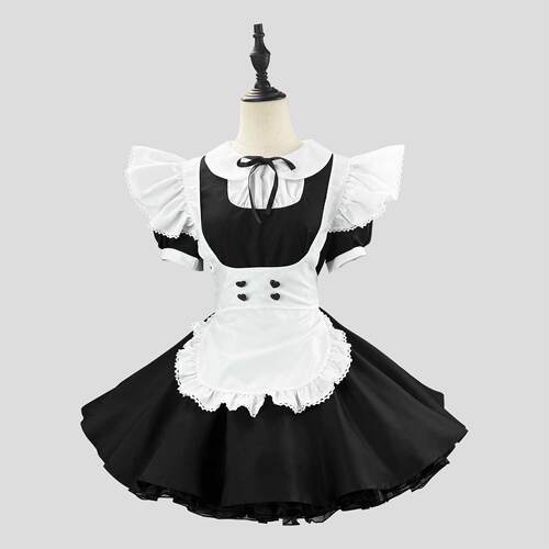Maid costume ancient morning style t dress light tone girl