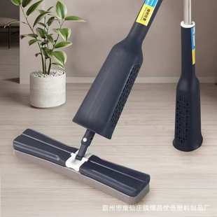 小号对折式 懒人海绵吸水拖把家用一拖净免手洗2023年新款 挤