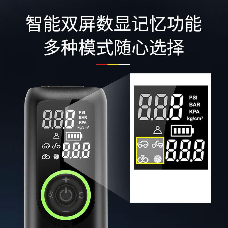 2泵025跨境多功能车载电车动充气便无携手持数显线汽车车542胎充