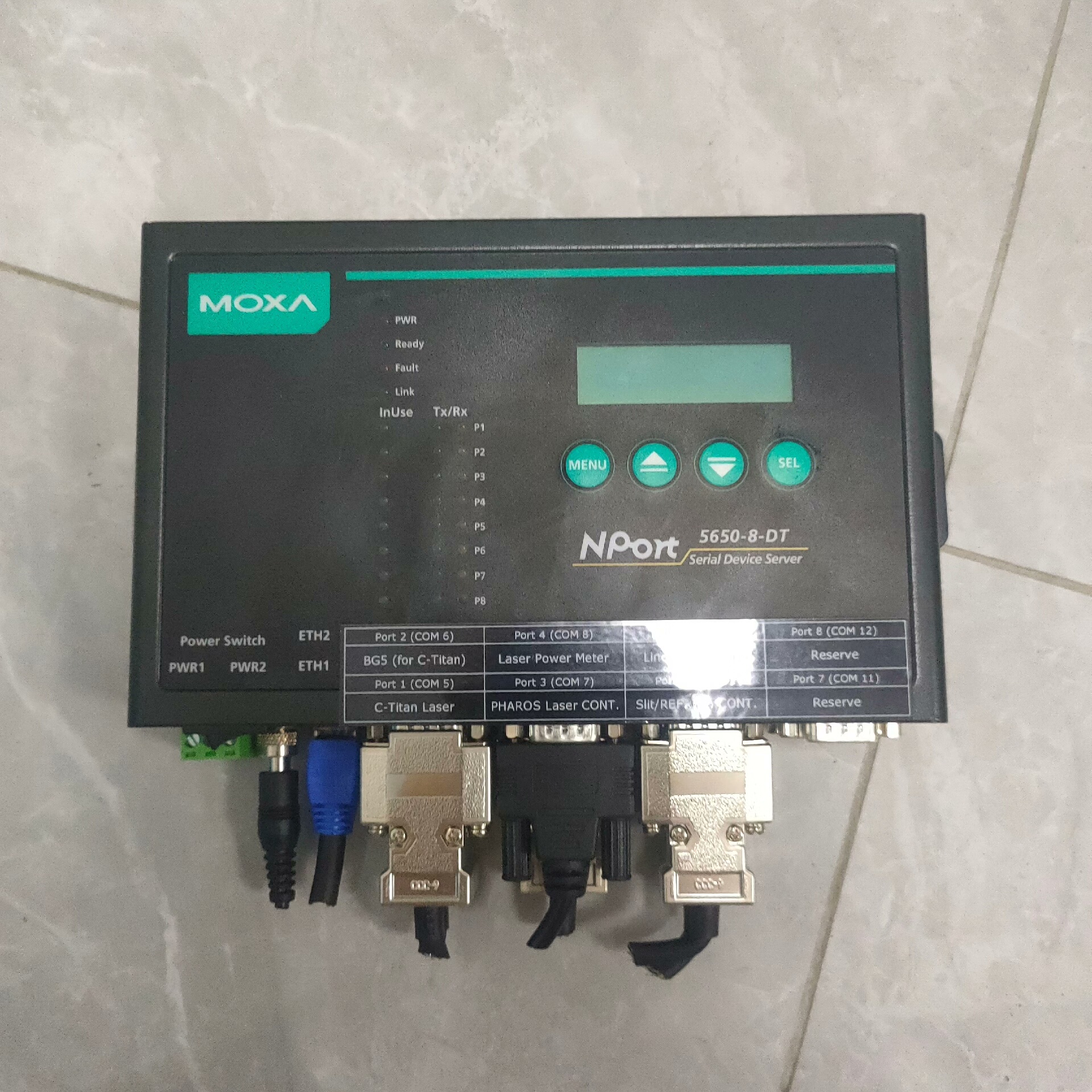 MOXA/莫克萨Nport5610-8-DT串口服务器拆机件