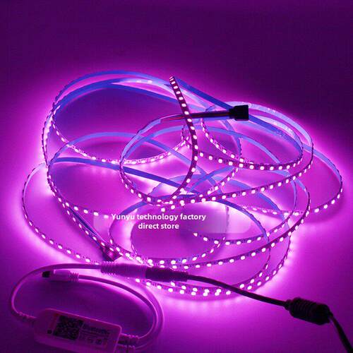 5mm七彩灯条RGB变色窄版led软灯带汽车沙盘装饰彩灯12V24V120珠