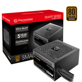 Tt台式电脑机箱电源Smart BX1 650W铜牌直出五年换新ATX电源静音