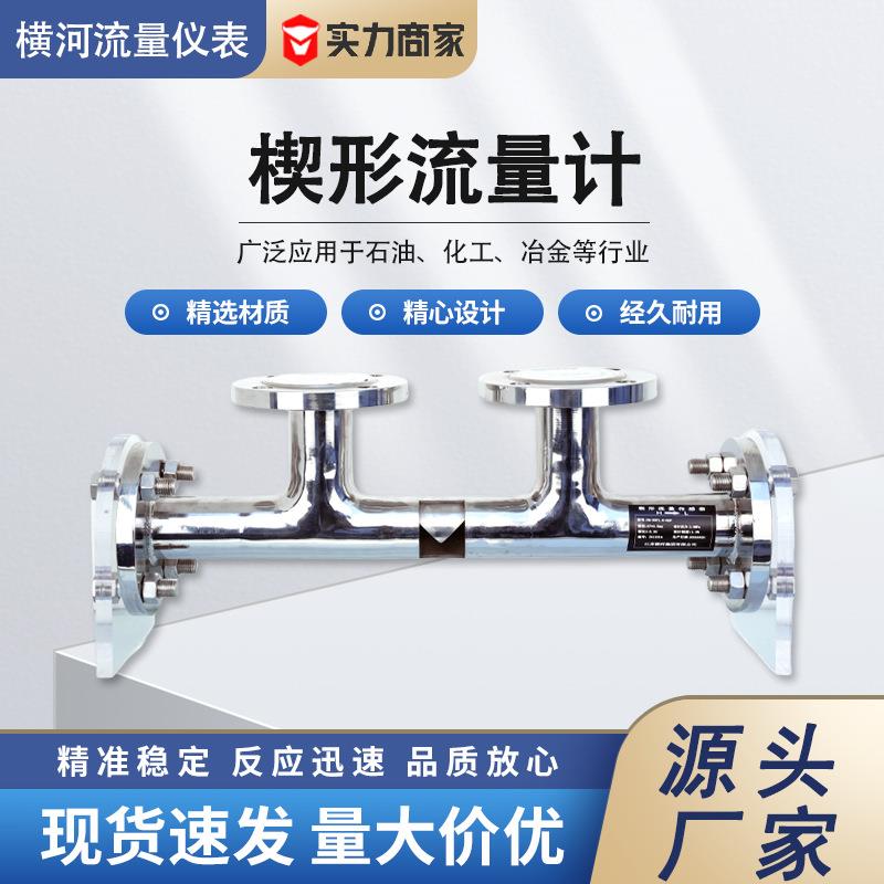 楔形流量计孔节流装置空气体油高粘高压流量计双法兰液位变送器