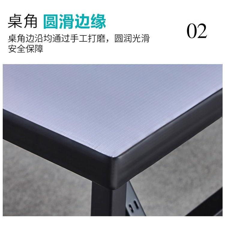 酒店饭店餐厅PVC八仙桌四方桌折叠桌家用餐桌会议桌防水耐污稳固