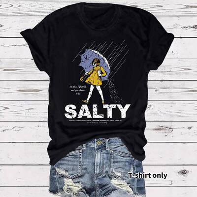 T-Shirt Salty Sprinkle Tee T-Shirt, Soft Comfortable for