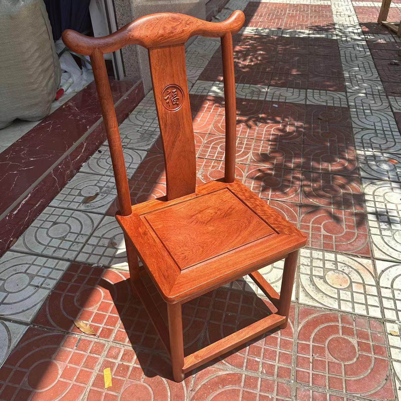 红木官帽椅小孩椅子花梨木靠背椅实木儿童椅凳子小巴花靠背牛角椅,住宅家具,红木椅凳,淘宝优惠券,粉丝福利购,淘宝优惠卷