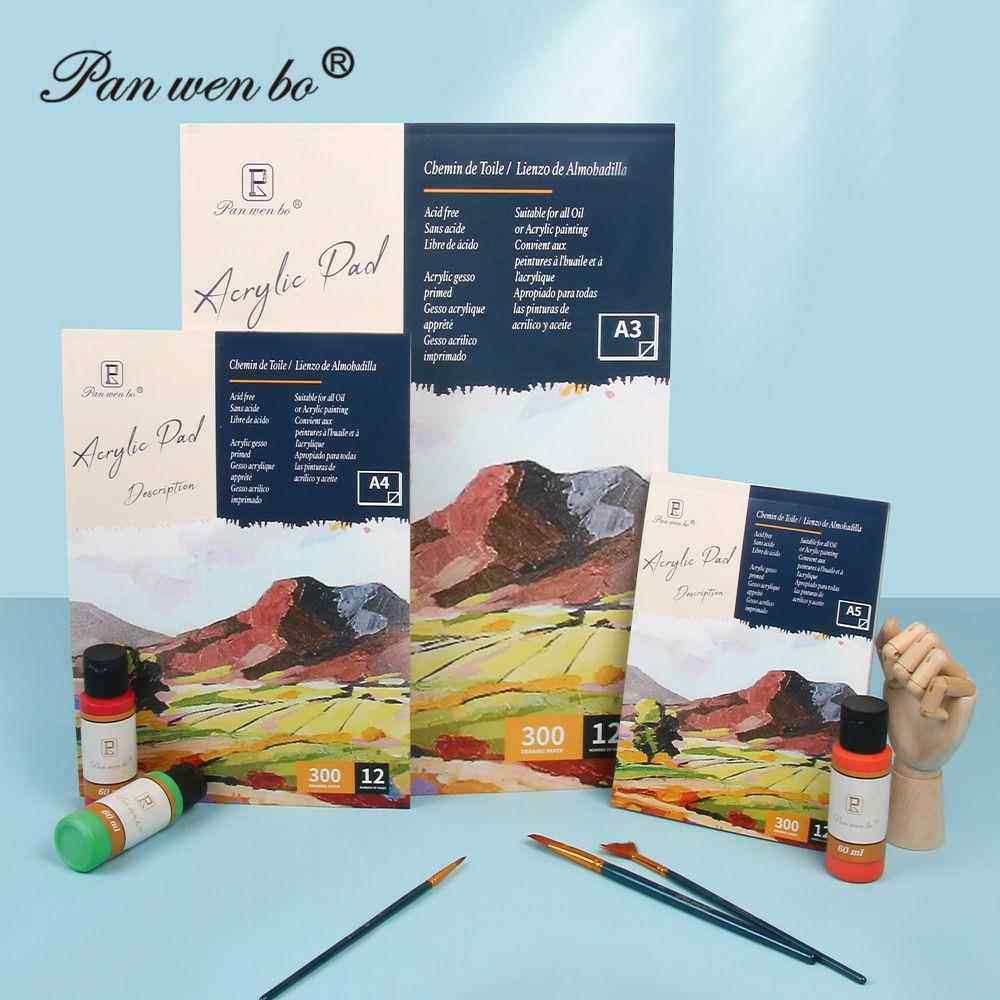 艺术家丙烯本油画本A3A4A5水彩纸专用画本绘画本加厚水彩纸