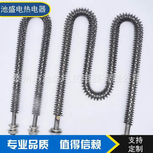 厂家供应不锈钢翅片加热管 隧道炉干烧电热管 烘箱空气干烧发热管