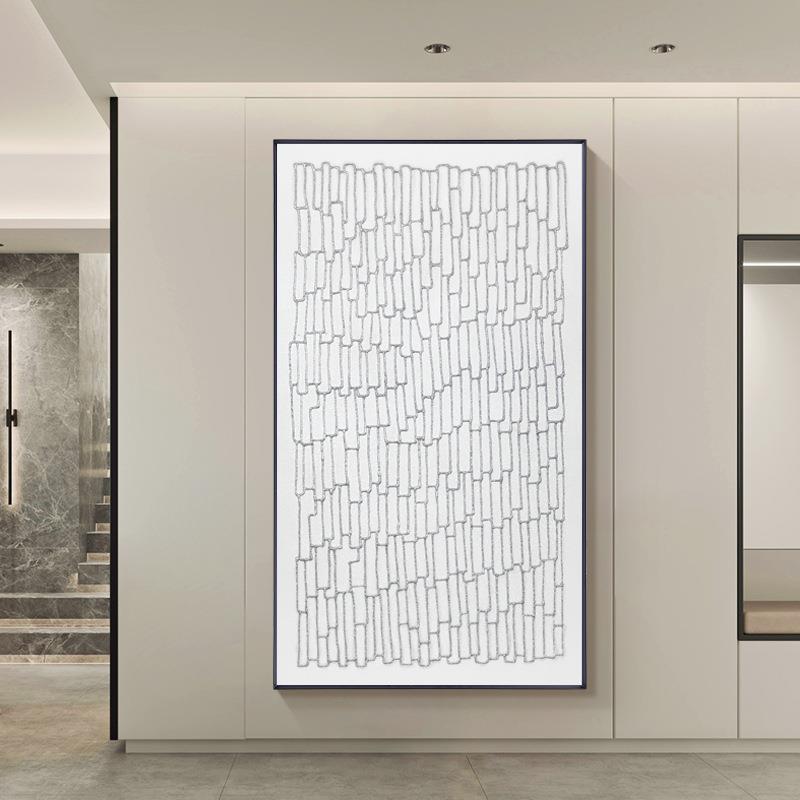 装饰画有框挂画现代简约艺术黑白线条抽象画客厅卧室玄关极简挂画