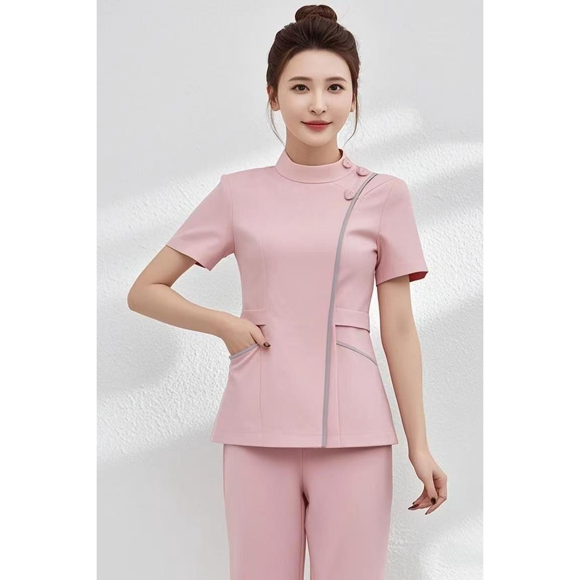 高端美容服女牙科口腔护士服产康师两件式套装春夏皮肤管理师工作