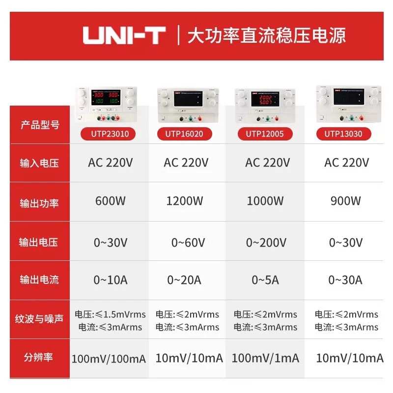 优利德UTP13030/12005可编程直流稳压电源大功率线性直流稳压电源