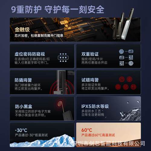 全自动掌静脉人脸识别断桥铝庭院指纹智能密码锁涂鸦通通门锁