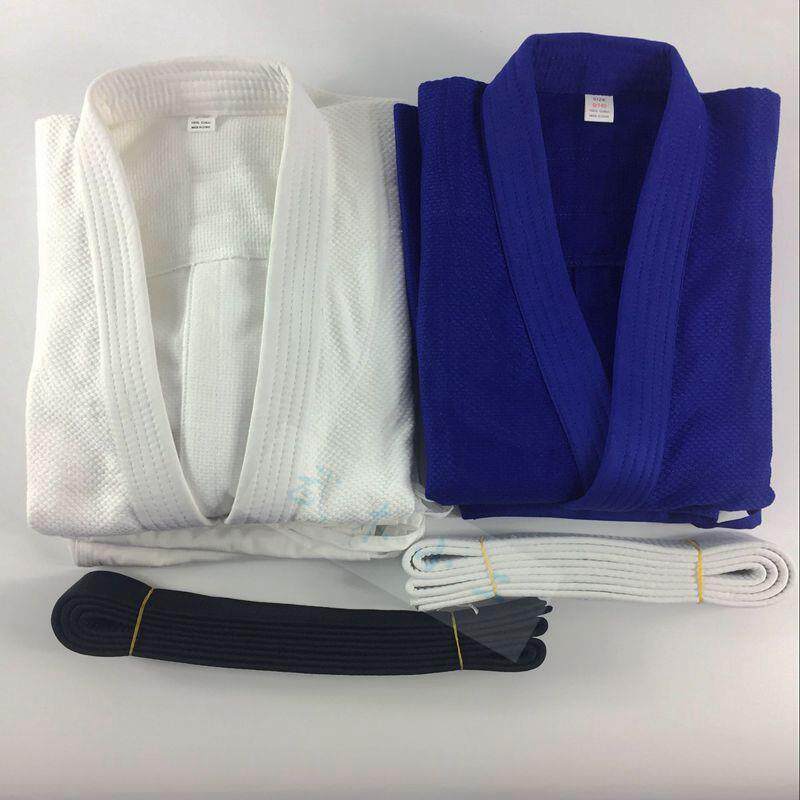 专业比赛使用柔道服 训练服 竹节纹纯棉 白蓝道服柔术 成人儿之新