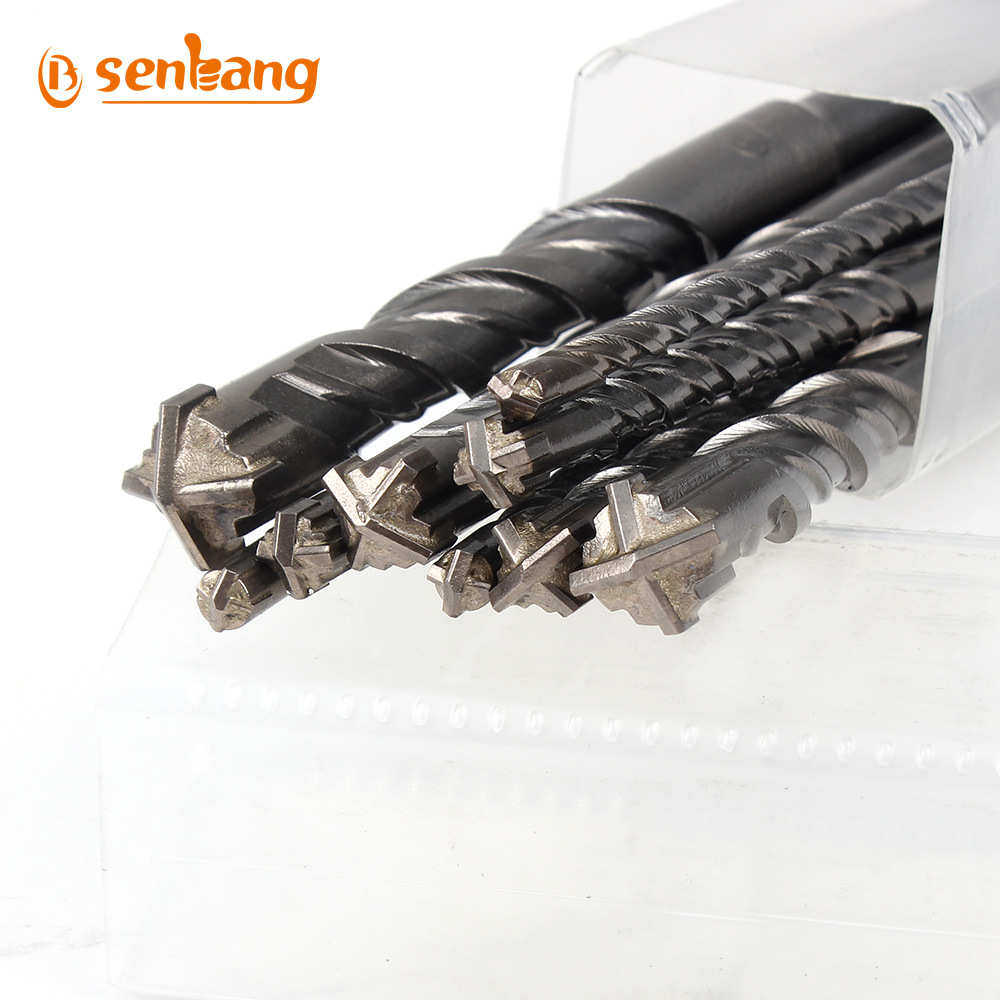 厂家供应9pc电锤钻头套装两坑两槽圆柄十字刀头混凝土冲击钻160mm,五金/工具,其他钻,淘宝优惠券,粉丝福利购,淘宝优惠卷