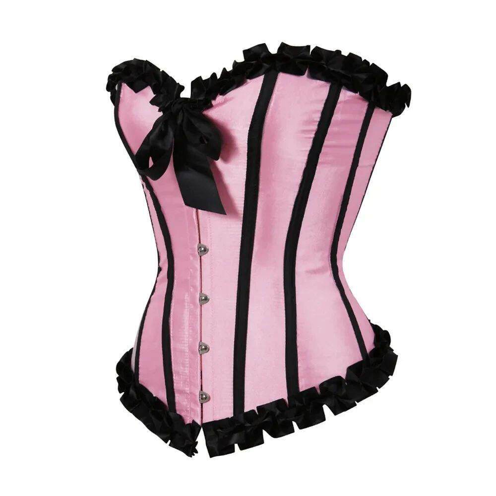 Vintage Corset Top Gothic Corset Steampunk Bustier Lace Up C
