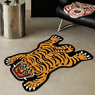 Tiger Carpet Bedroom Home Cute Animal Rug Living Room Decor