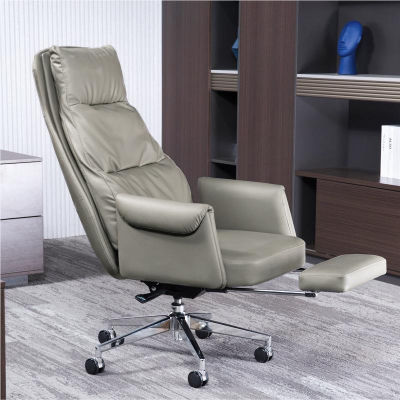 总裁办公椅椅公司带脚午休 踏办椅YZ001公室老板皮艺电脑椅旋转椅