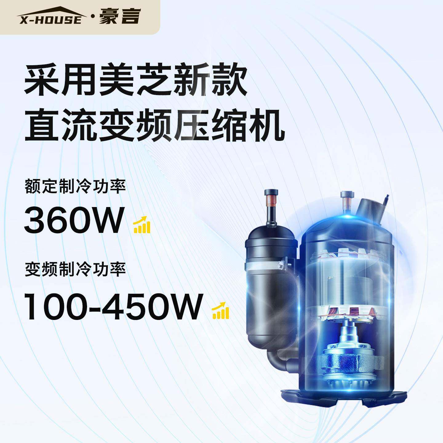 X HOUSE免风管驻车空调户外露营帐篷移动空调挂窗便携48V直流变频