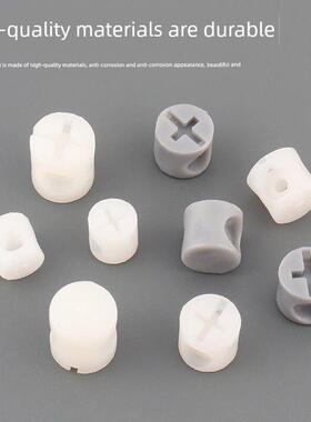 M8M10M11家具塑料锤螺母白色灰色预埋螺母螺钉木板二合一连接器