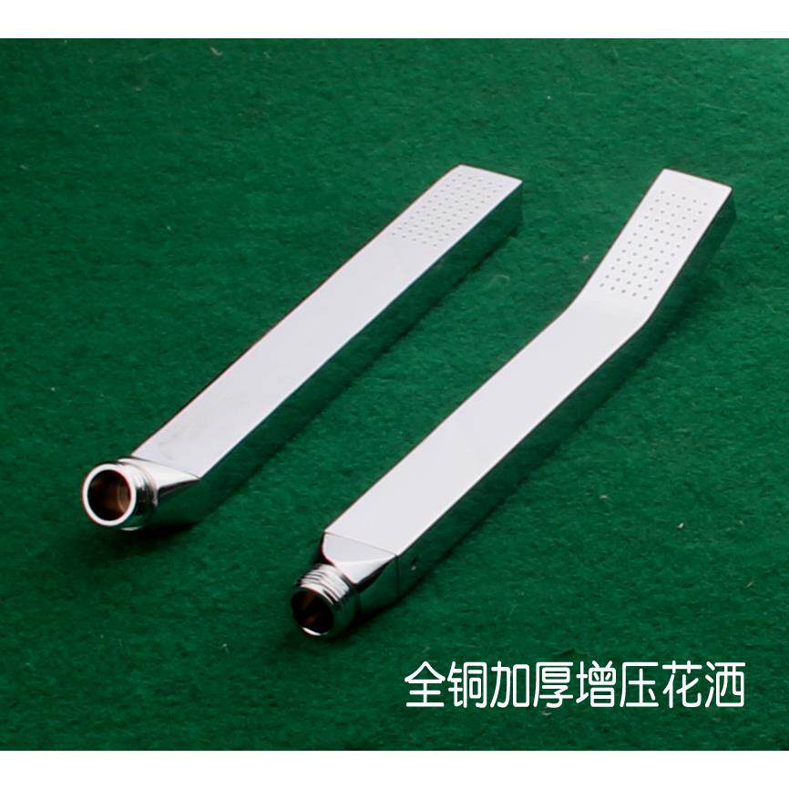 全铜方形手持花洒长方形加厚防断铜接头淋浴家用洗澡莲蓬头喷水头