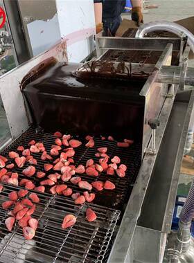 米卷能量糙棒巧克力上机SLZ 全自动巧力涂层浆机 糙米卷克上浆机
