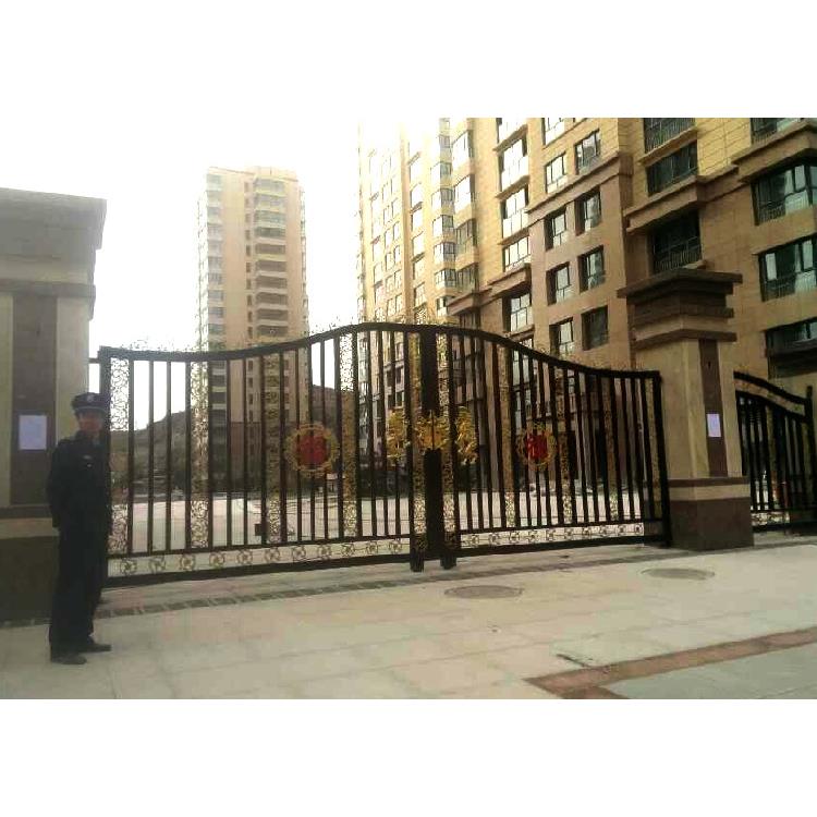 小区房地产家园铁艺平开大门定做款式005