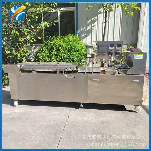 宇联商用小饼机烧烤小饼全自动成型流水线卤肉卷饼液压压饼机