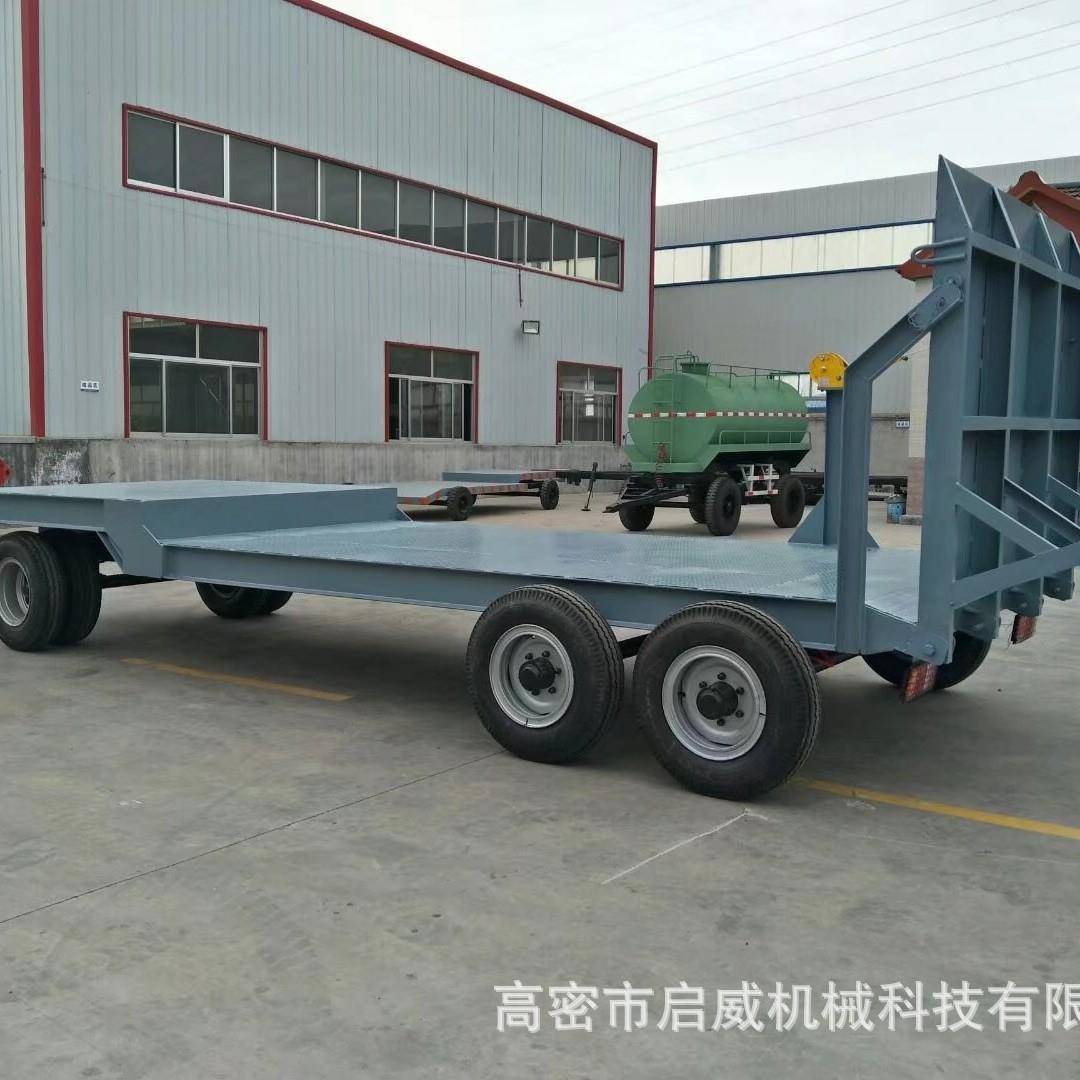 厂家供应10吨压路机拖车挖掘机全挂拖车拖拉机牵引挂车