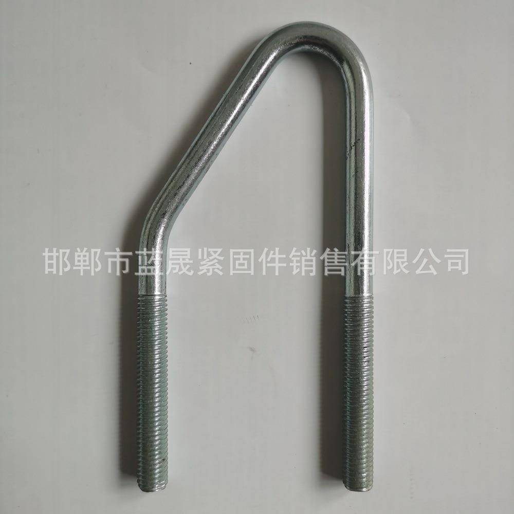 热镀锌u型螺栓 方形卡U型直角螺栓 预埋u型管卡管箍可做U型螺丝