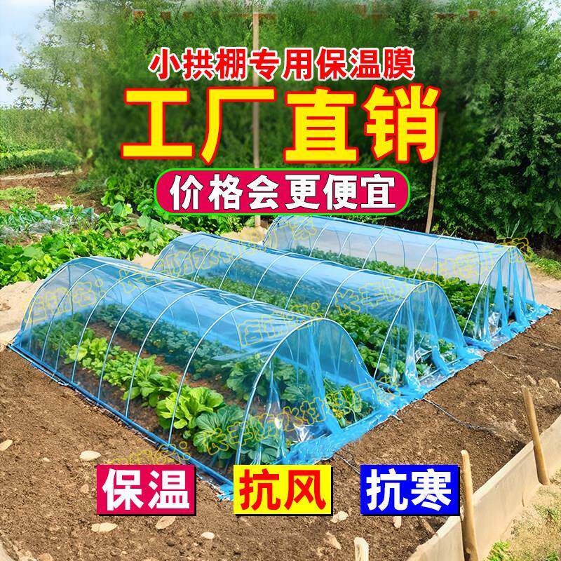 农用小拱棚专用膜大棚内二层膜花卉蔬菜种植保温防寒抗风塑料薄膜