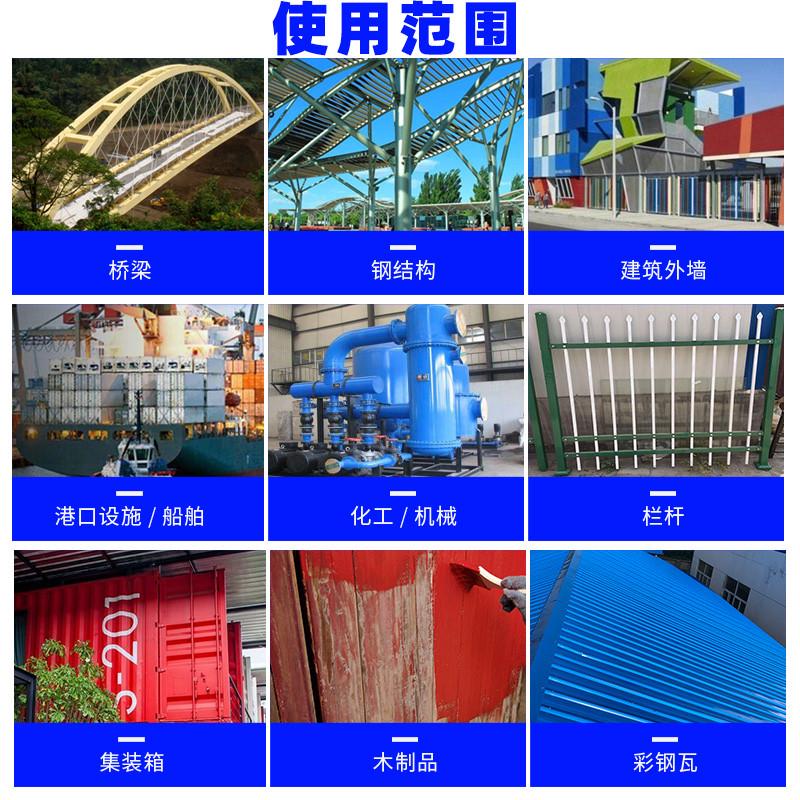 氟碳不锈钢铁门漆油漆漆金色户外色漆防腐防盗门改栏杆金属漆防锈