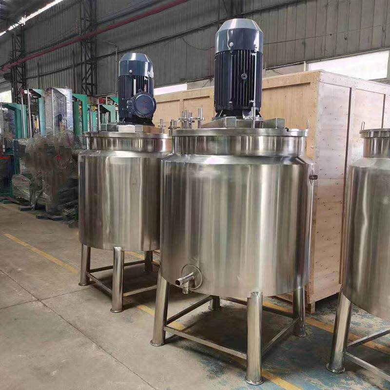 不锈钢液体搅拌罐液体不锈钢加热搅拌罐消毒酒精混合搅拌机搅拌罐