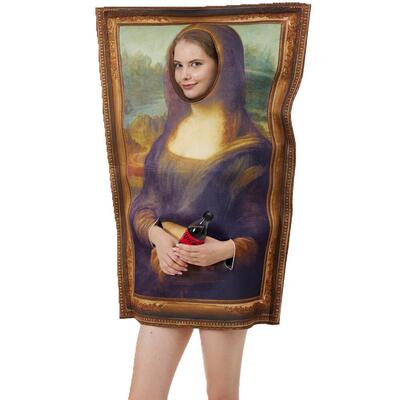 Halloween party fun parody mural costume jumpsuit派对演出服