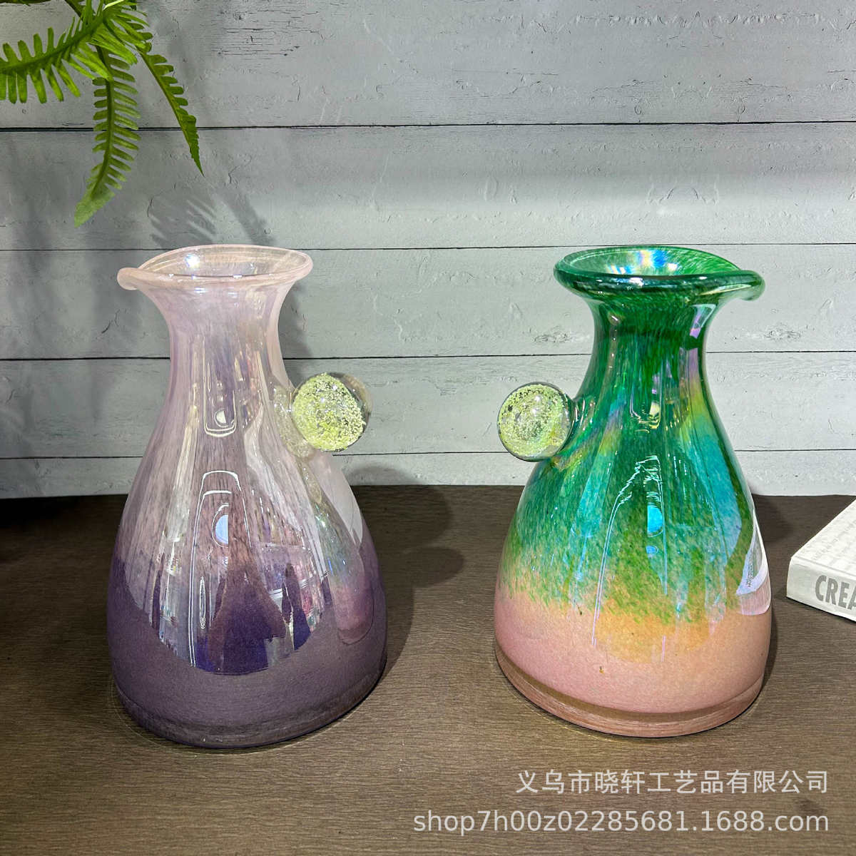 卧室花瓶插花琉璃客厅餐桌装饰品意中酒店家居创ins摆件高级古风
